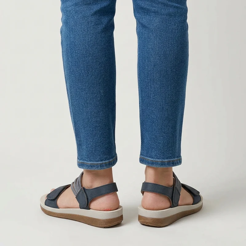 Kojula | Bequeme Keilsandalen mit elastischen Riemen