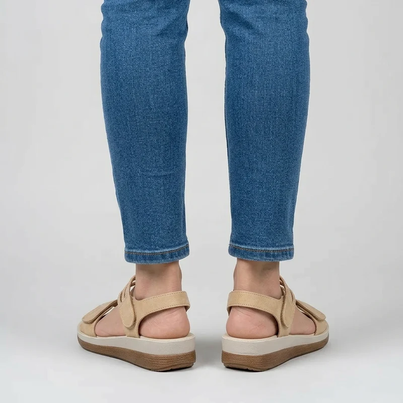 Kojula | Bequeme Keilsandalen mit elastischen Riemen