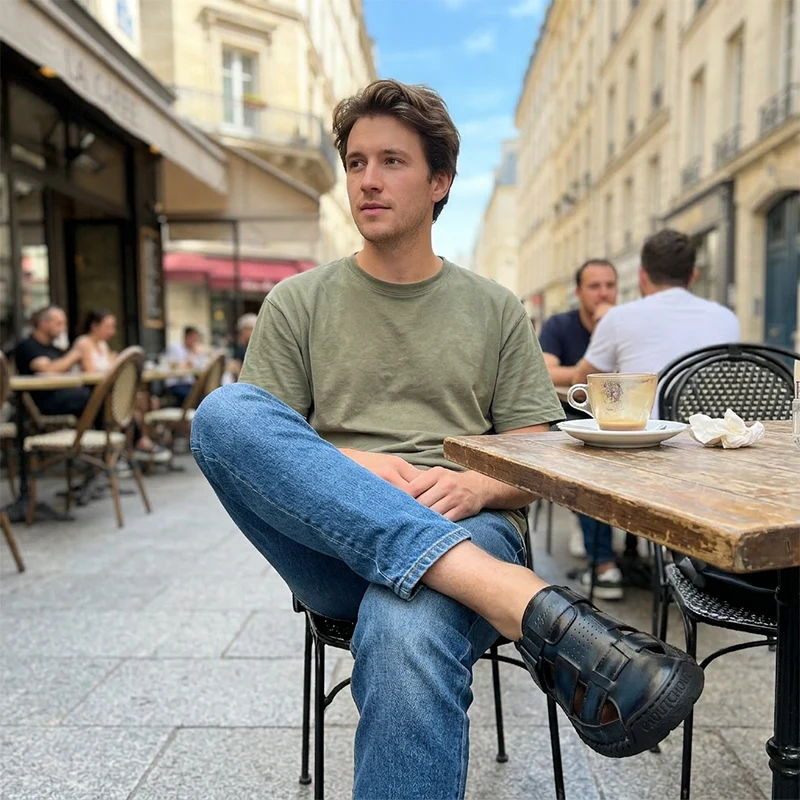 Volker | Leichte Strandsandalen mit schützendem Vorderfuß