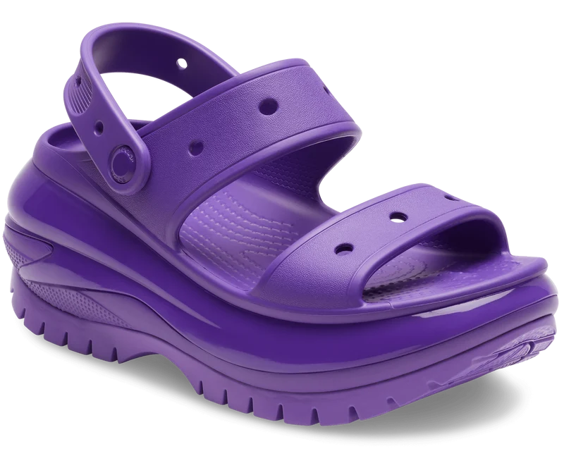 Crocs Unisex Mega Crush Sandale – Neonlila