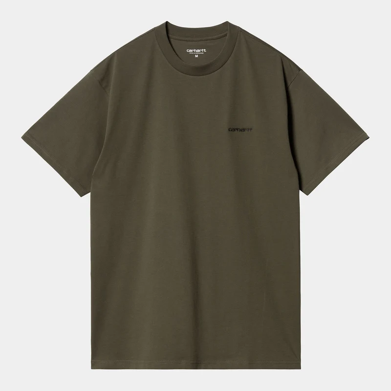 Carhartt WIP Herren-T-Shirt mit Schriftzug und kurzen Ärmeln | Cypress