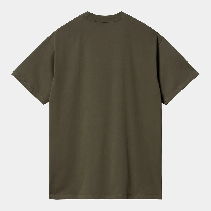 Carhartt WIP Herren-T-Shirt mit Schriftzug und kurzen Ärmeln | Cypress
