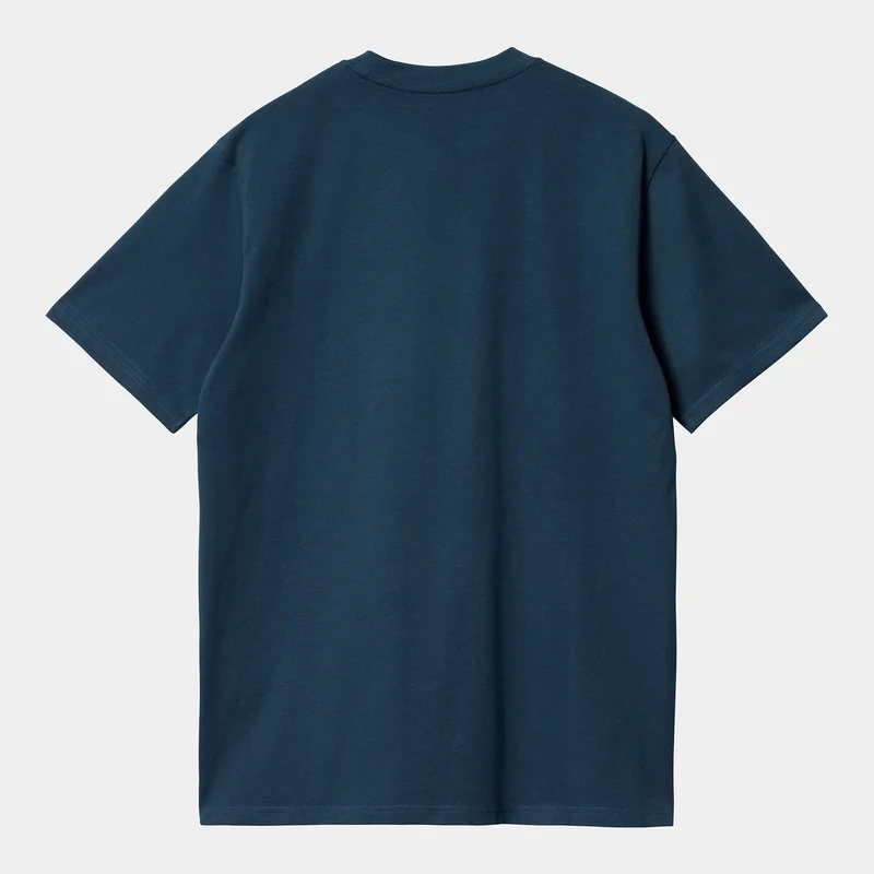 Carhartt WIP Kurzarm-T-Shirt mit Schriftzug für Herren – Tintenfisch