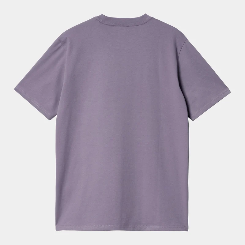 Carhartt WIP Kurzarm-T-Shirt mit Schriftzug für Herren – Glassy Purple