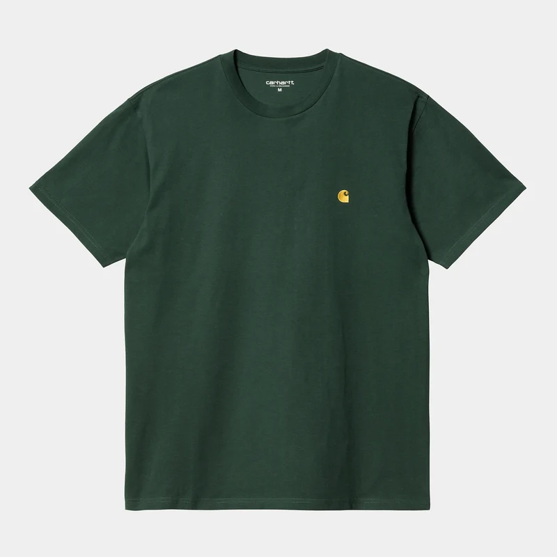Carhartt WIP Herren Chase Kurzarm-T-Shirt – Discovery Green