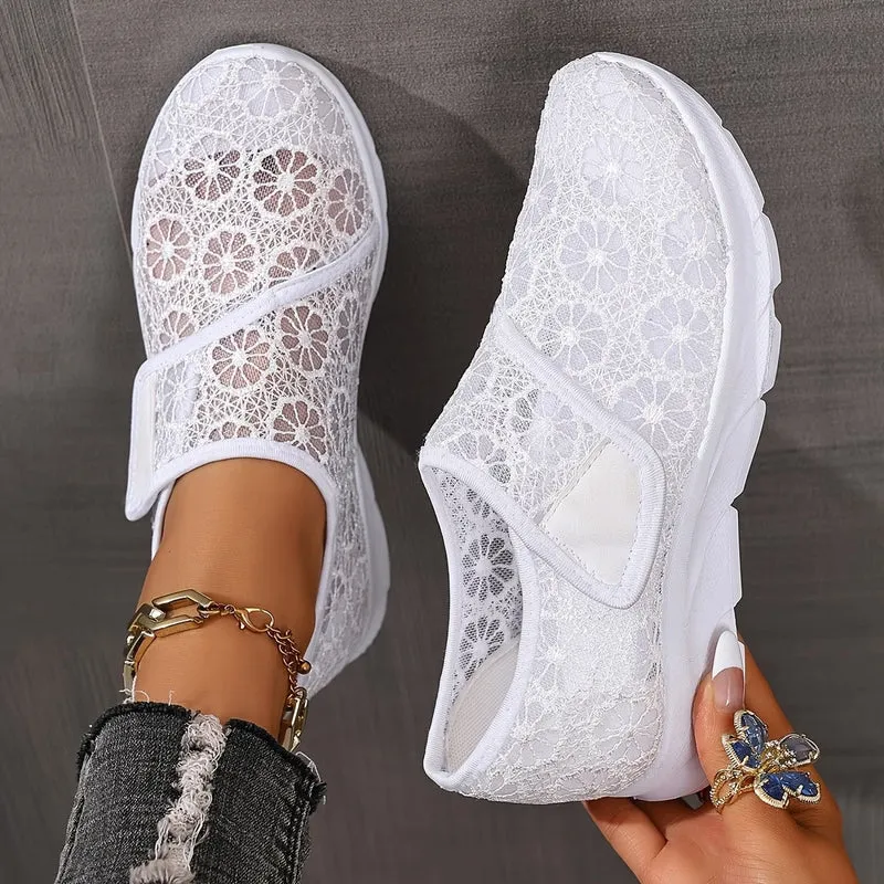 Vianefe | Komfortable Sneaker mit eleganter Spitzenstruktur