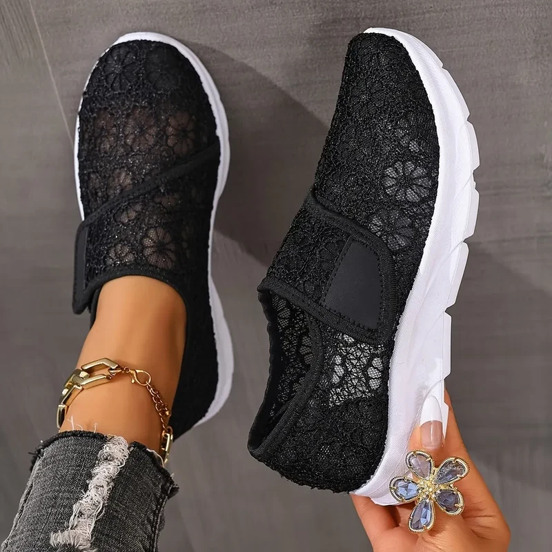 Vianefe | Komfortable Sneaker mit eleganter Spitzenstruktur