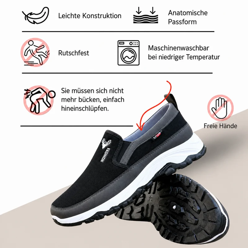 Raphael | Sportliche Slip-On-Schuhe mit weicher Dämpfung
