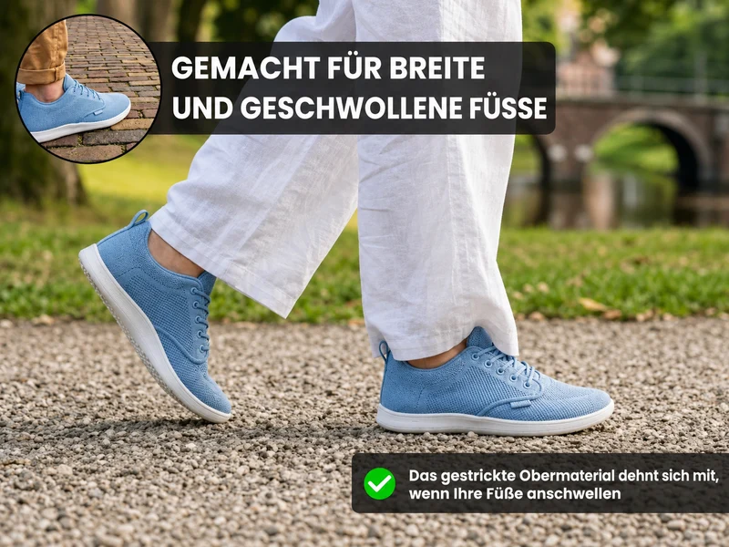 Reolard | Breite Komfort-Sneaker mit stoßdämpfender Sohle