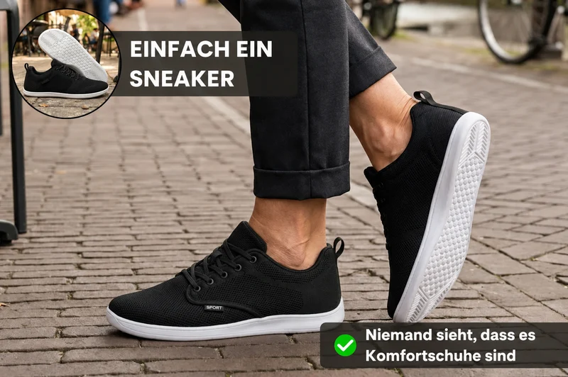 Reolard | Breite Komfort-Sneaker mit stoßdämpfender Sohle
