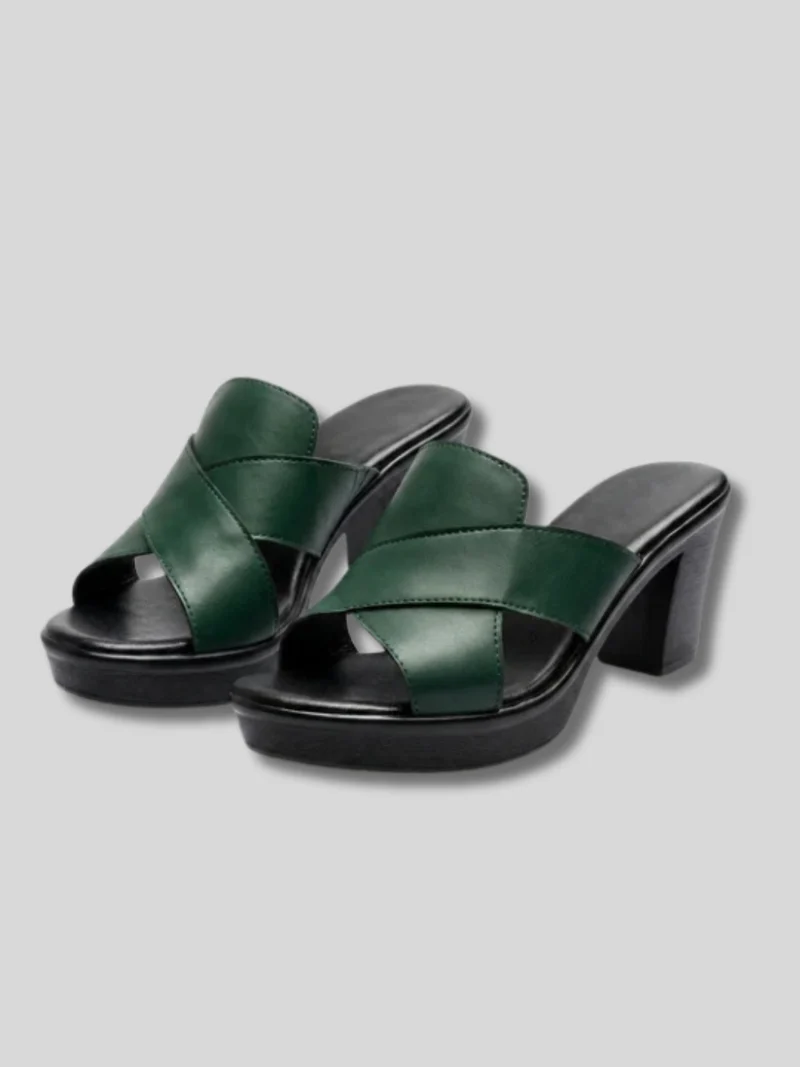 Hezlea | Elegante Absatzsandalen mit überkreuzten Riemen