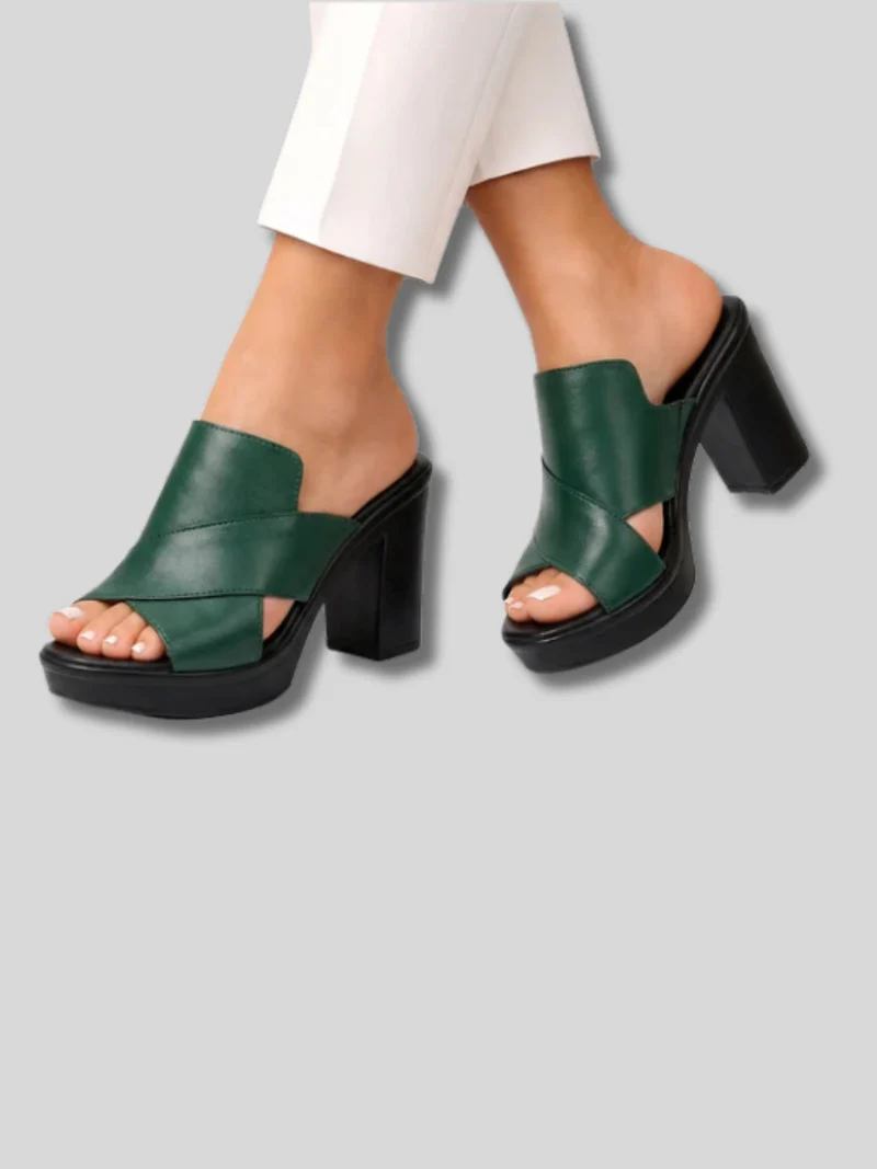 Hezlea | Elegante Absatzsandalen mit überkreuzten Riemen