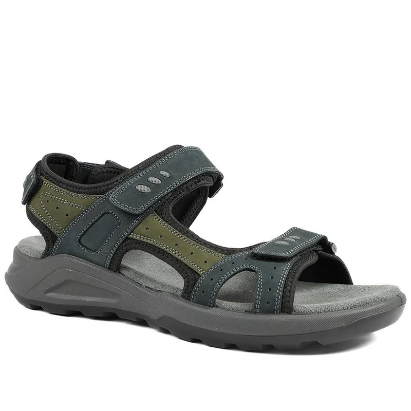 Dual Fasten Comfort Sandals - DDIN43008 / 329 102 - Navy Blue-Green