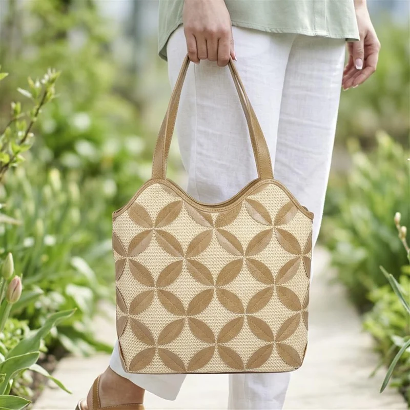 Woven Daily Shoulder Bag - JEWN43000 / 329 073 - Beige Multi