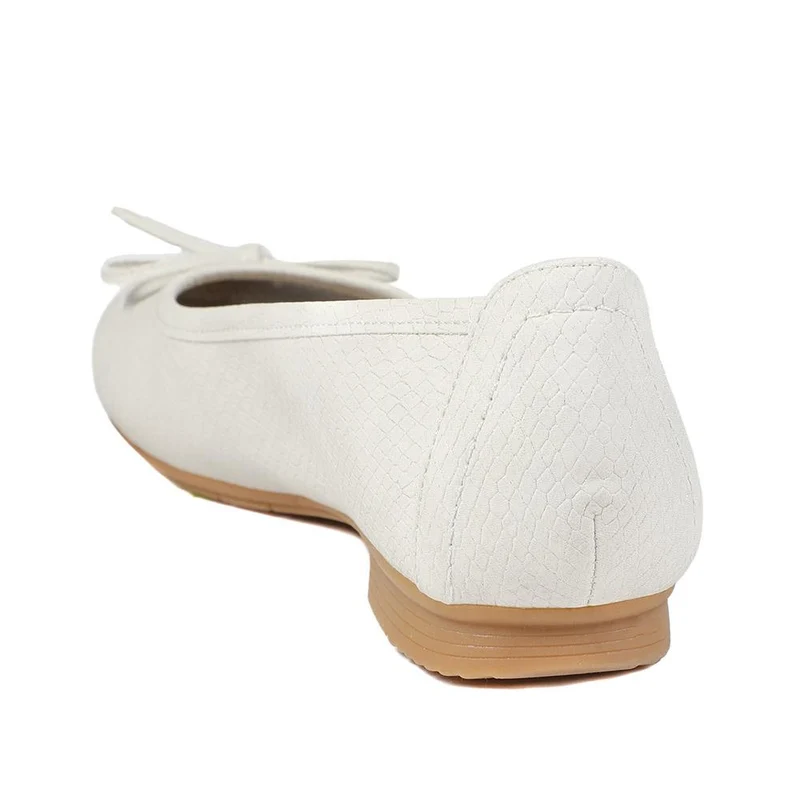 Short-Heeled Casual Pumps - JANSP41001 / 326 782 - Beige Snake