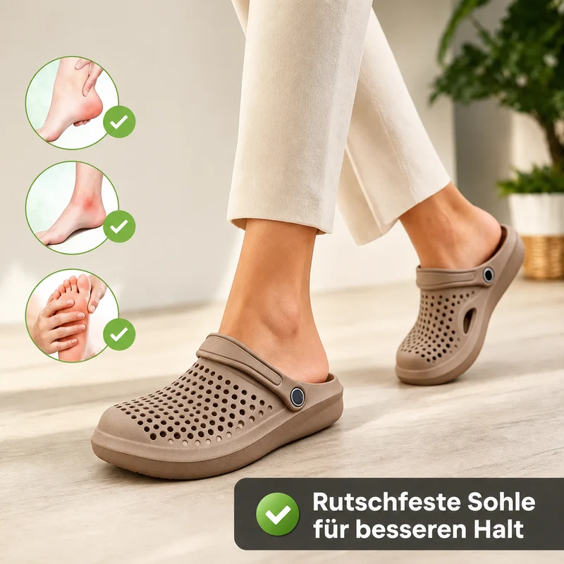 Fulvina | Atmungsaktive Pantoletten für Alltag und Freizeit