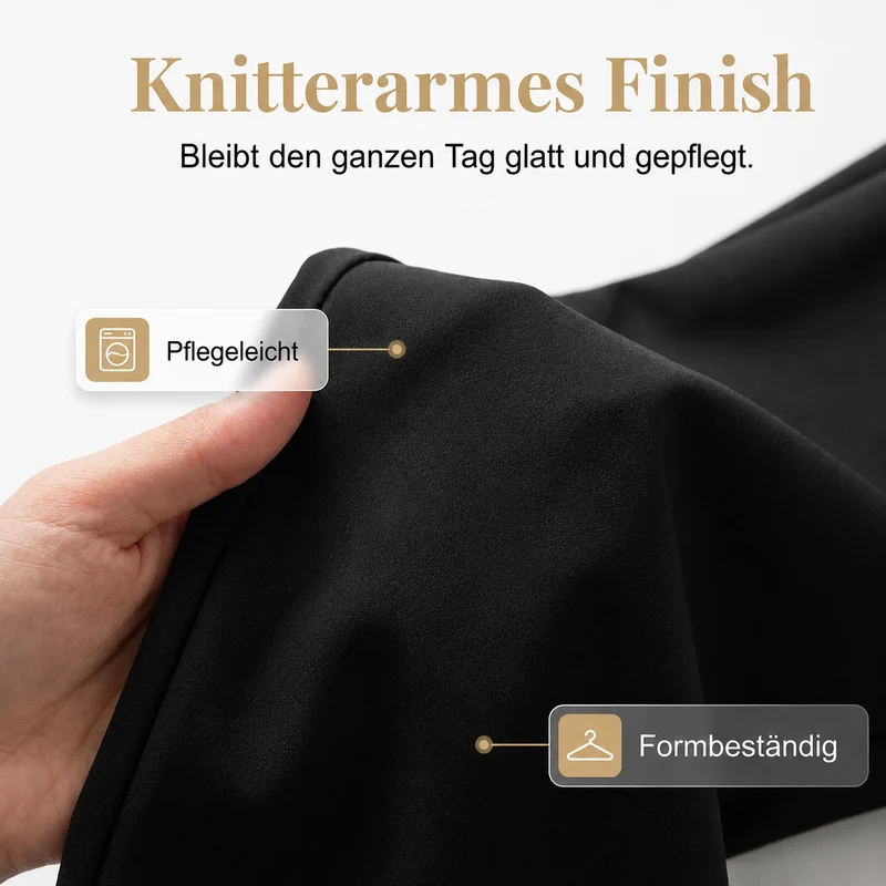 Claerra | Figurformende Hohe Taille-Hose mit weitem Bein