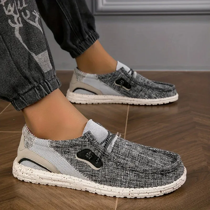 Salvion | Atmungsaktive Herren-Slipper mit rutschfester Sohle