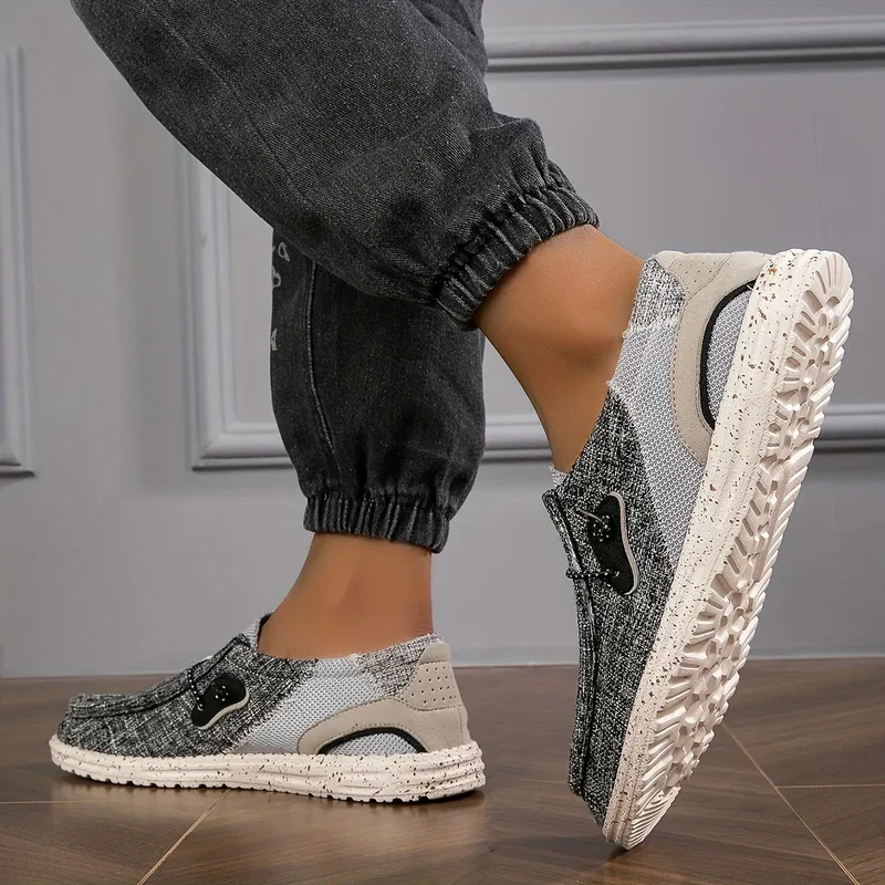 Salvion | Atmungsaktive Herren-Slipper mit rutschfester Sohle