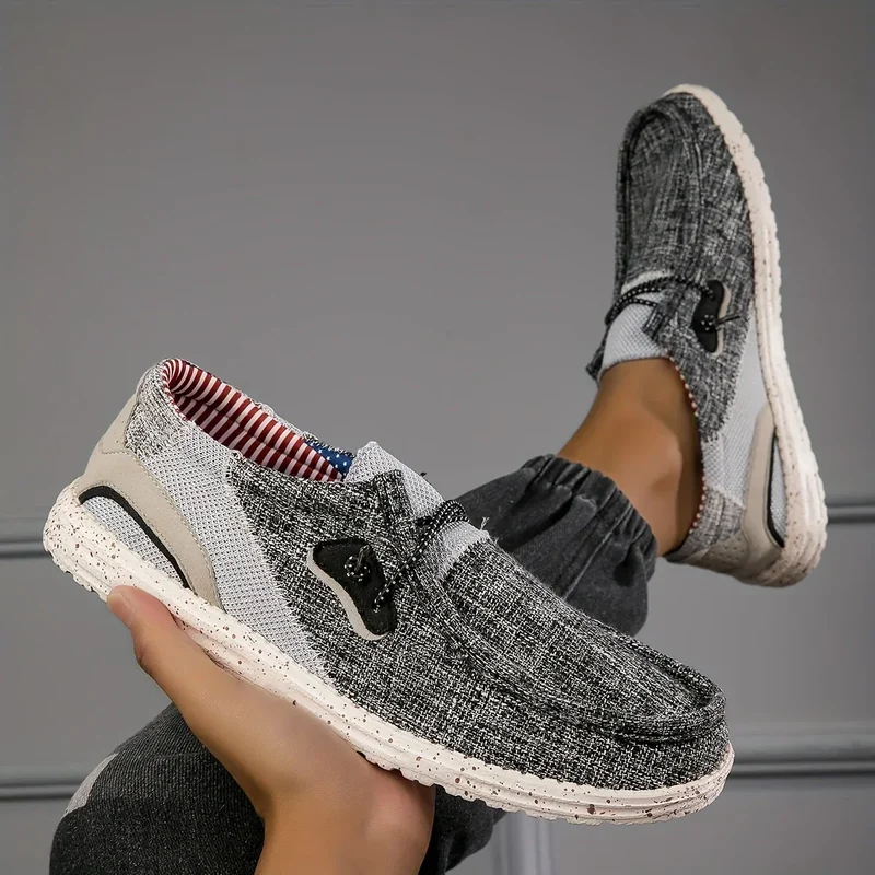 Salvion | Atmungsaktive Herren-Slipper mit rutschfester Sohle