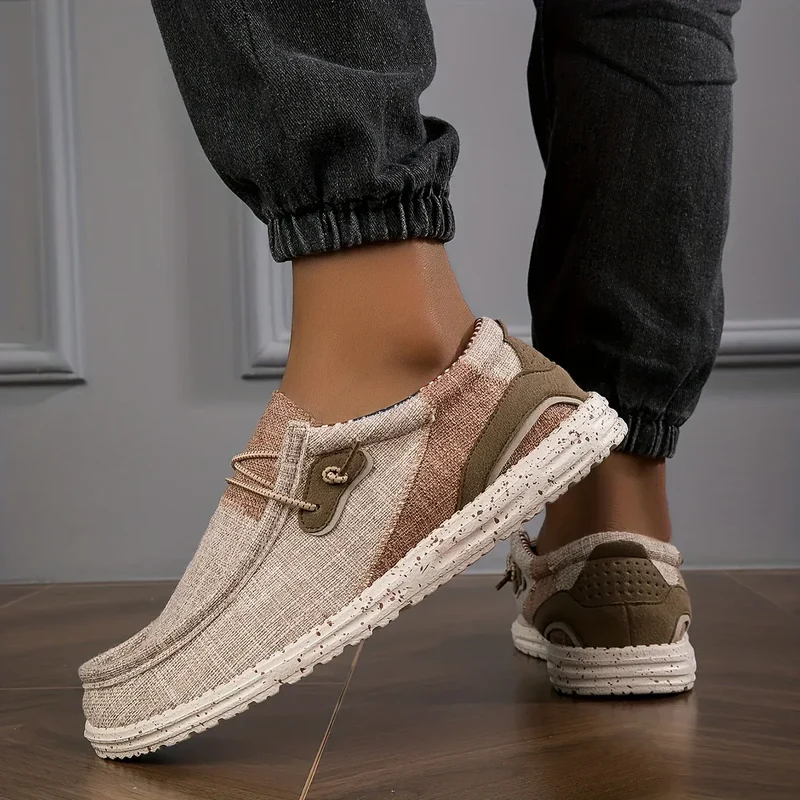 Salvion | Atmungsaktive Herren-Slipper mit rutschfester Sohle