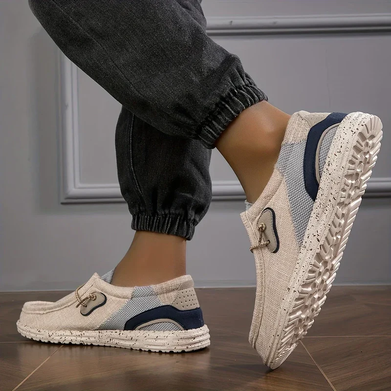 Salvion | Atmungsaktive Herren-Slipper mit rutschfester Sohle