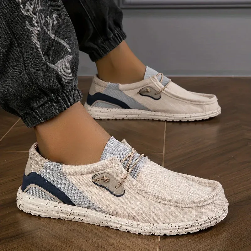 Salvion | Atmungsaktive Herren-Slipper mit rutschfester Sohle
