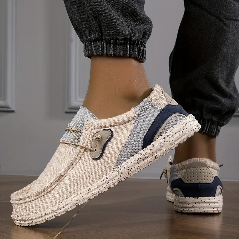 Salvion | Atmungsaktive Herren-Slipper mit rutschfester Sohle