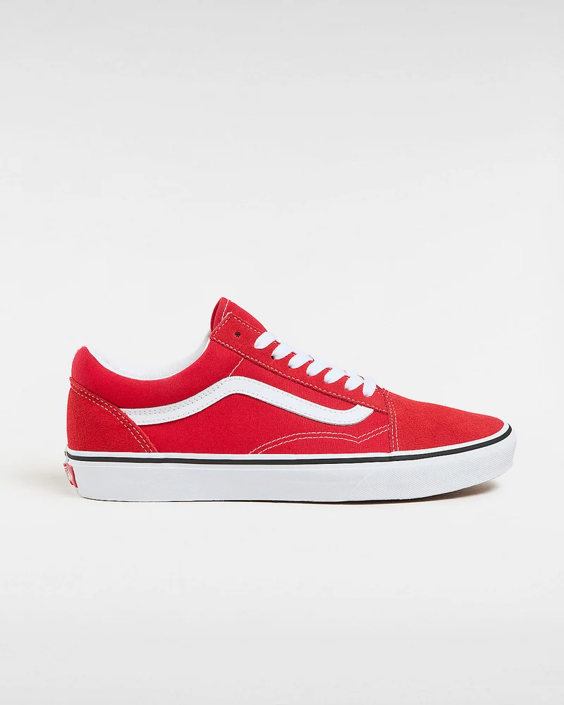 VANS Unisex-Old-Skool-Turnschuhe – Racing Red / True White