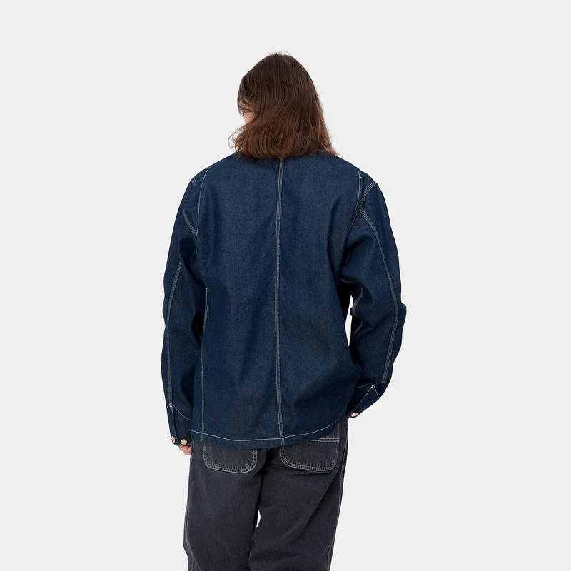 Carhartt WIP Herren OG Chore One Wash Jacke – Blau