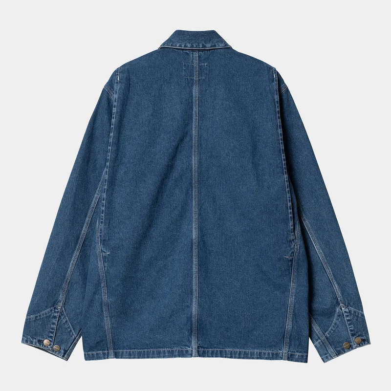 Carhartt WIP Herren OG Chore Stone Wash Jacke – Blau