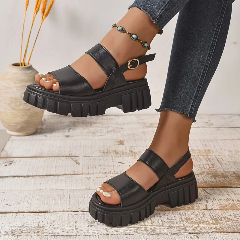 Loletta | Modische Komfort-Sandalen mit dicker Sohle