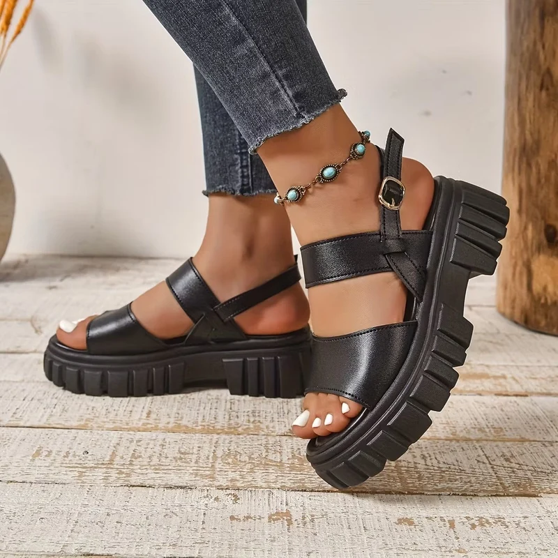 Loletta | Modische Komfort-Sandalen mit dicker Sohle