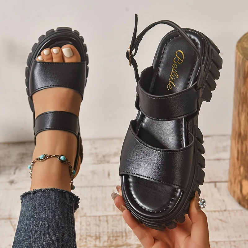 Loletta | Modische Komfort-Sandalen mit dicker Sohle