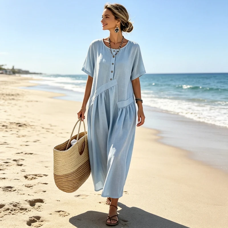 Pamilla | Vielseitiges Maxikleid für Alltag und Urlaub