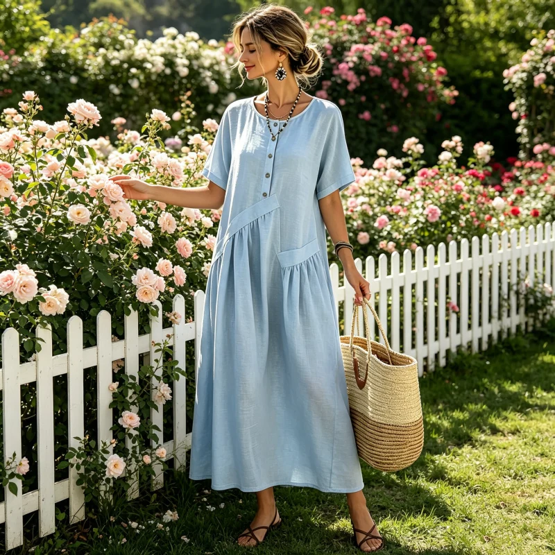 Pamilla | Vielseitiges Maxikleid für Alltag und Urlaub