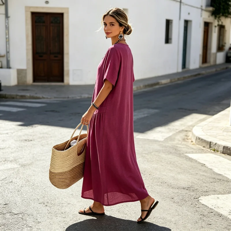 Pamilla | Vielseitiges Maxikleid für Alltag und Urlaub