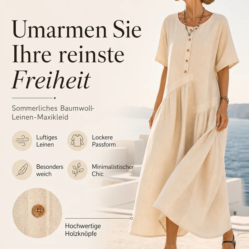 Pamilla | Vielseitiges Maxikleid für Alltag und Urlaub