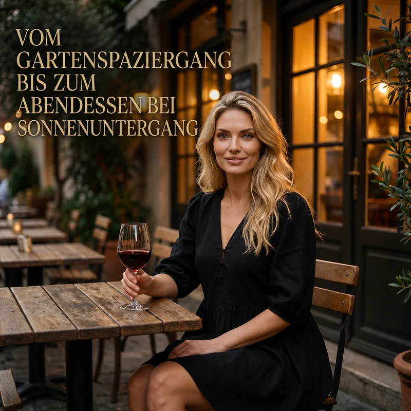Enriette | Lockeres V-Ausschnitt-Kleid mit Puffärmeln