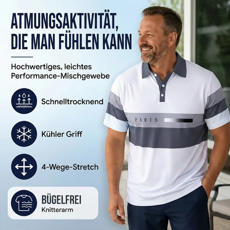 Nicco | Atmungsaktives Herren-Set mit Poloshirt und Shorts
