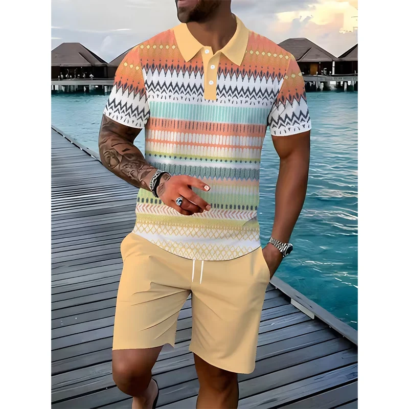 Nicco | Atmungsaktives Herren-Set mit Poloshirt und Shorts