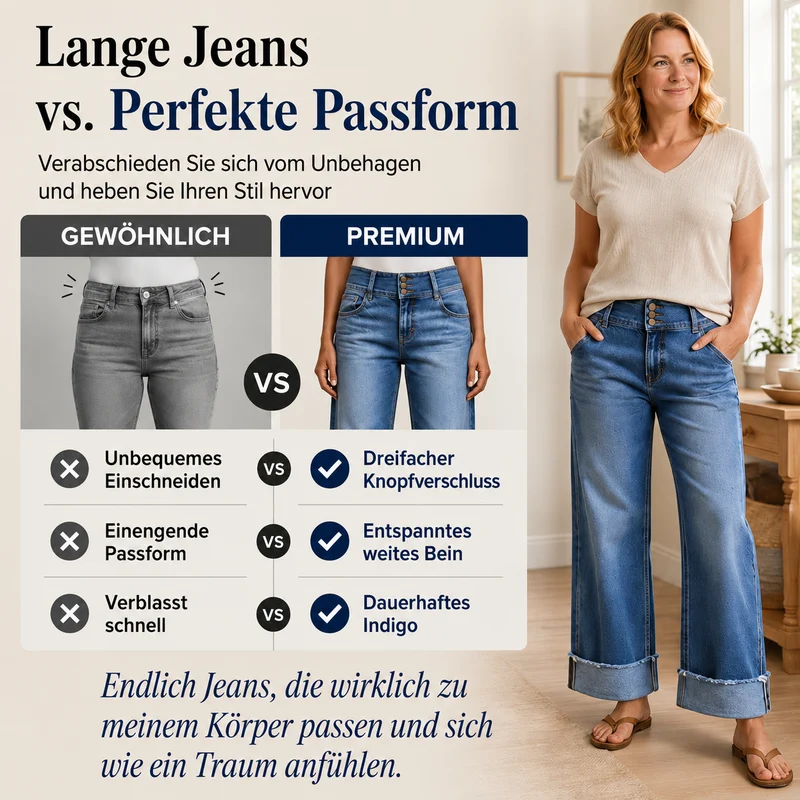Breldha | Figurformende Cropped-Jeans mit hohem Bund