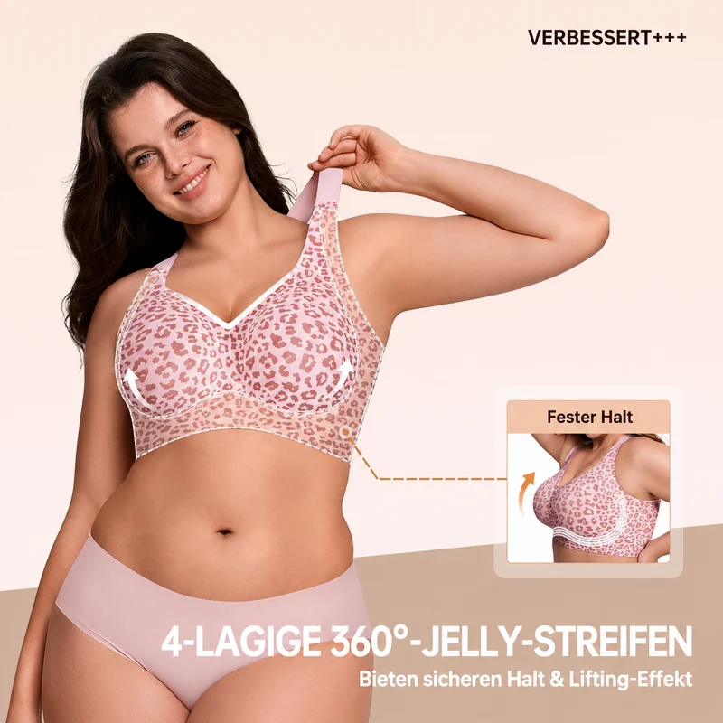 Vinelle | Leopard-BH mit sicherem Halt und nahtlosem Sitz