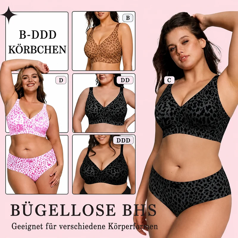 Vinelle | Leopard-BH mit sicherem Halt und nahtlosem Sitz