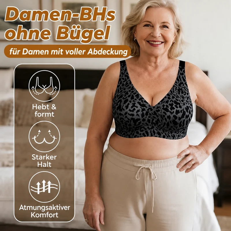 Vinelle | Leopard-BH mit sicherem Halt und nahtlosem Sitz