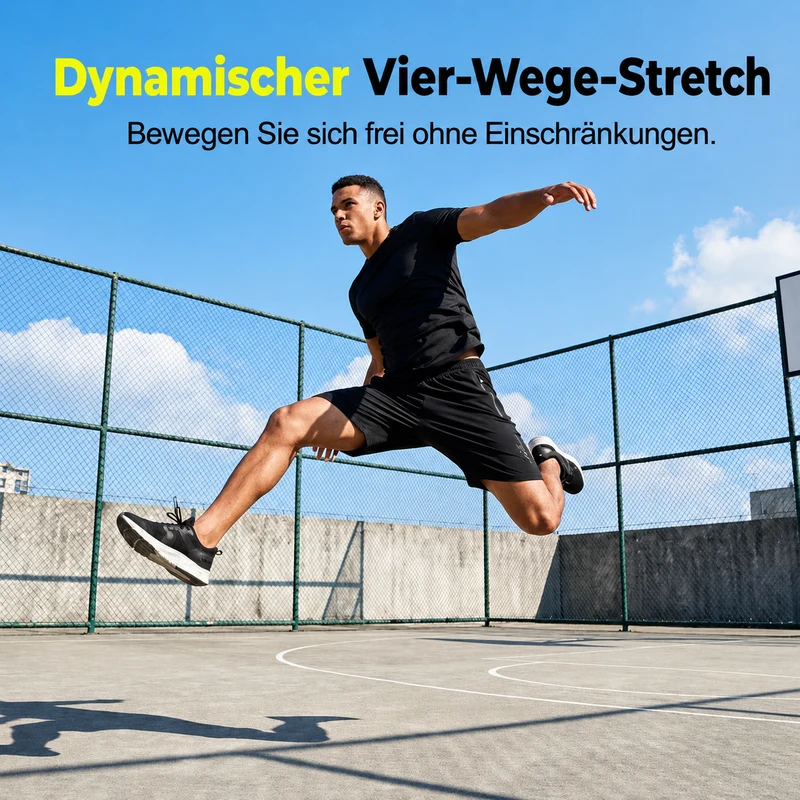 Dello | Leichte Sportshorts mit sicherem Taschenverschluss