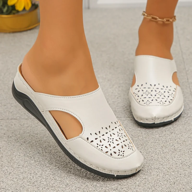 Zanora | Durchbrochene Keilschuhe mit weicher Dämpfung