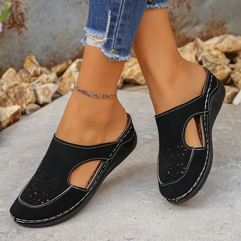 Zanora | Durchbrochene Keilschuhe mit weicher Dämpfung