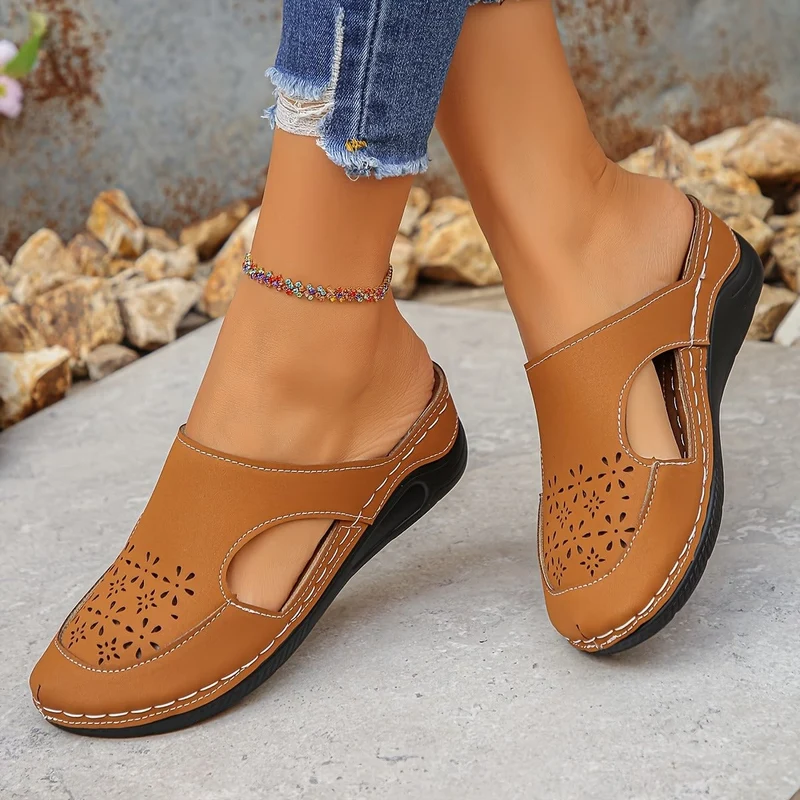 Zanora | Durchbrochene Keilschuhe mit weicher Dämpfung