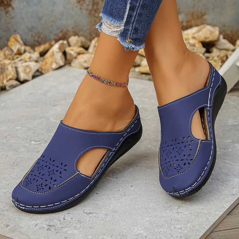Zanora | Durchbrochene Keilschuhe mit weicher Dämpfung